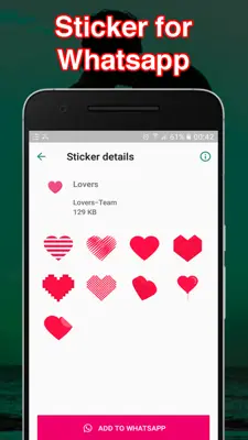 Love stickers For whatsApp - Love WAStickerApps Fo android App screenshot 0